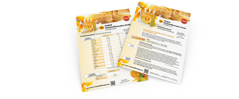 PUREN Vitalstoffkomplex Direktgranulat Steckbrief